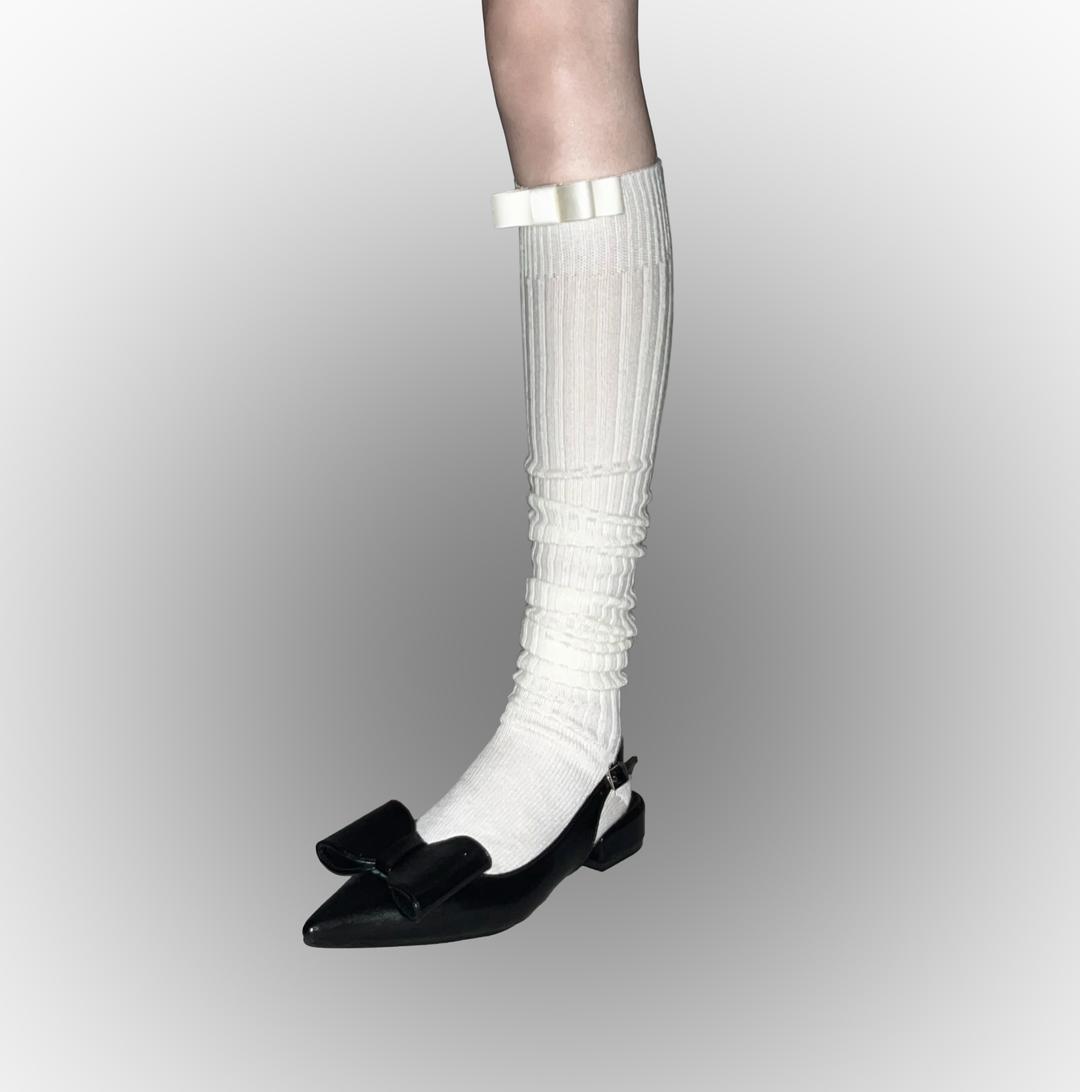 ribbon knee socks (3colors)