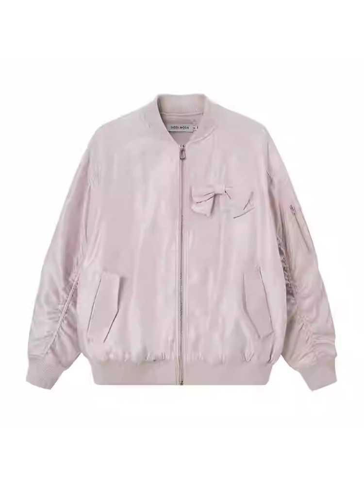 Sports girly ribbon loose jacket【s0000010787】