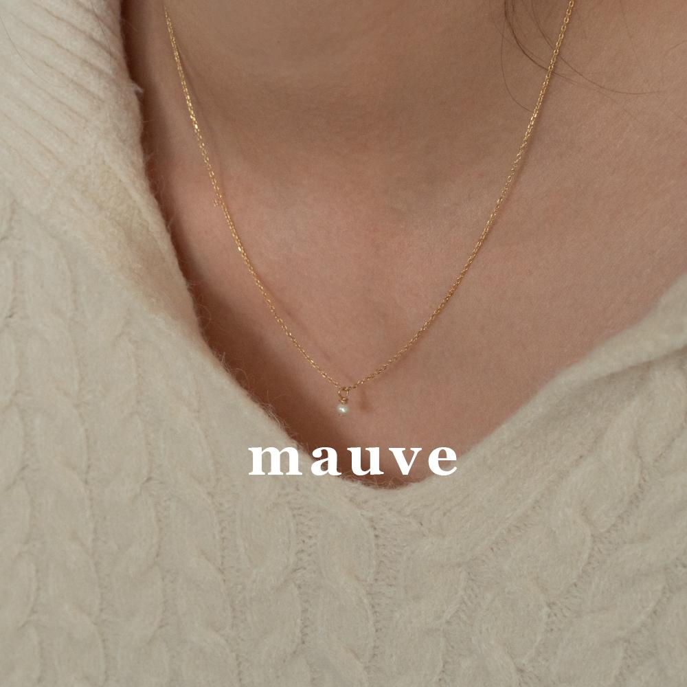 럽은 [주문폭주💗][mauve] 미니 담수진주 실버925 목걸이