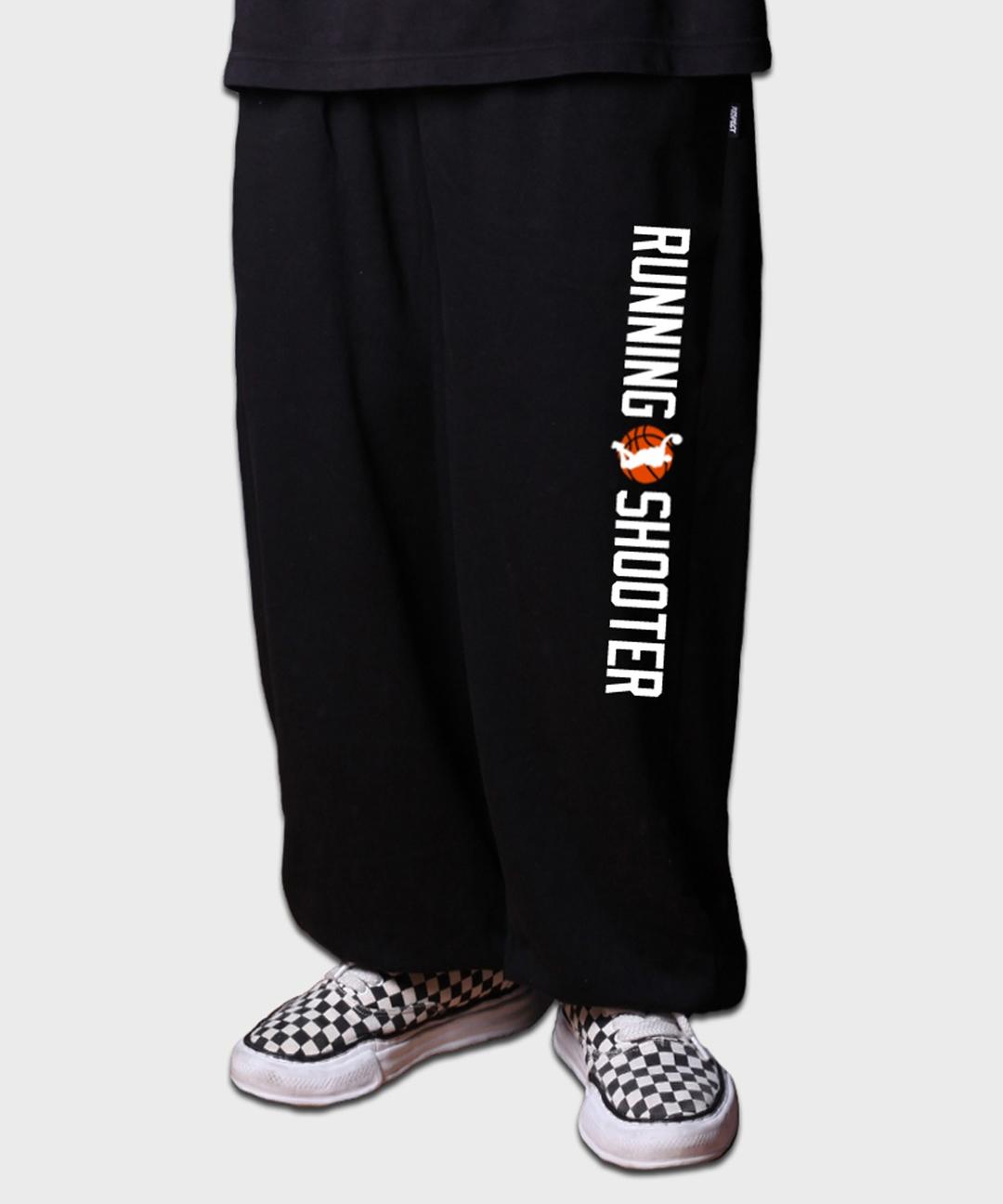 running shooter sweat pants (black)