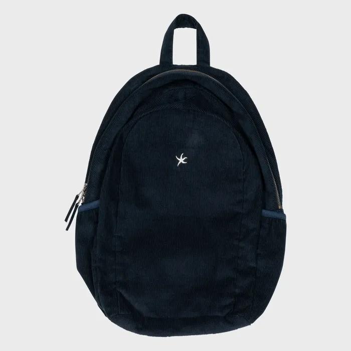 TCM mini logo corduroy backpack (navy)