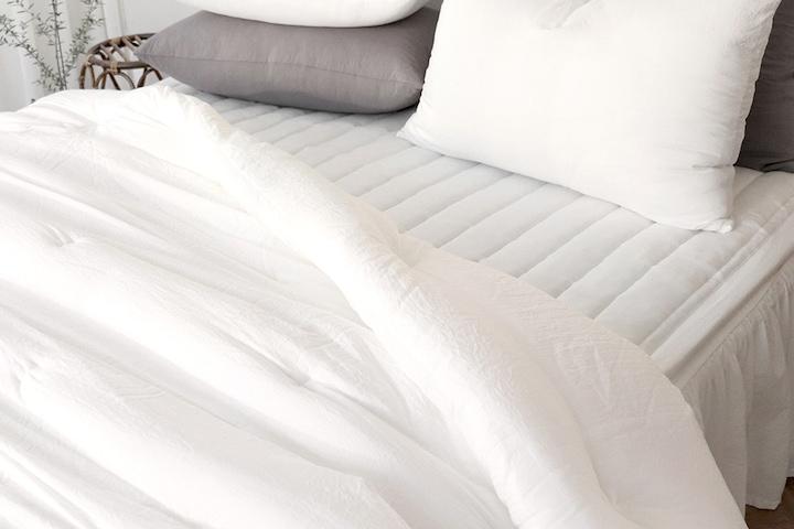 마이크로 모달 심플 알러지케어 친환경 옥수수솜 호텔 차렵이불 세트 (S/SS/Q/K)