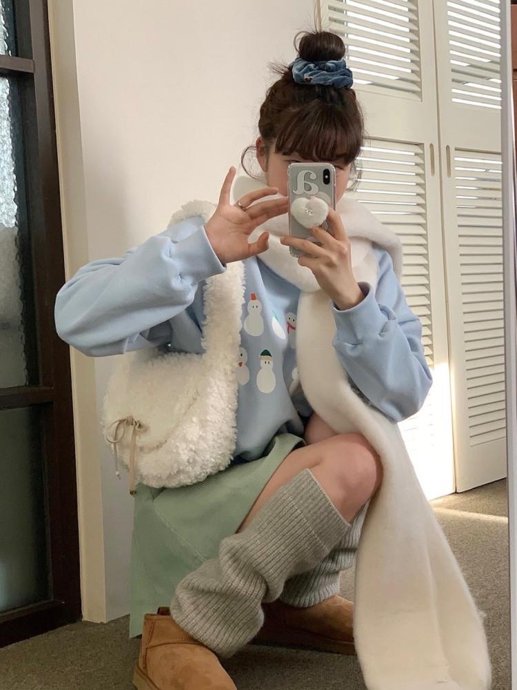 [MADE] 스노우볼 기모 맨투맨