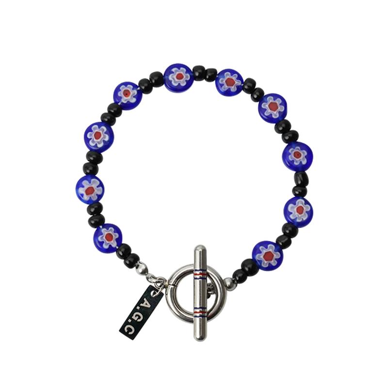 AnTi poP beads bracelet(blue)