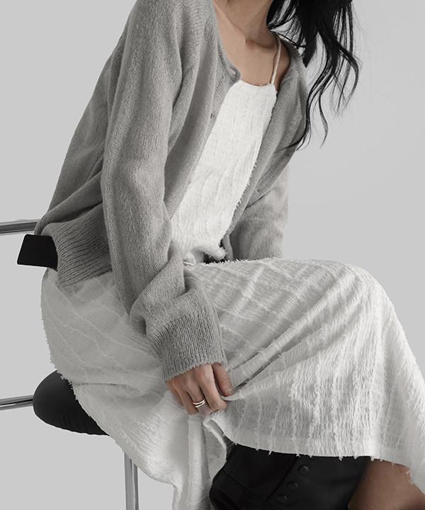 매니크 로샤드 울 라운드넥 가디건