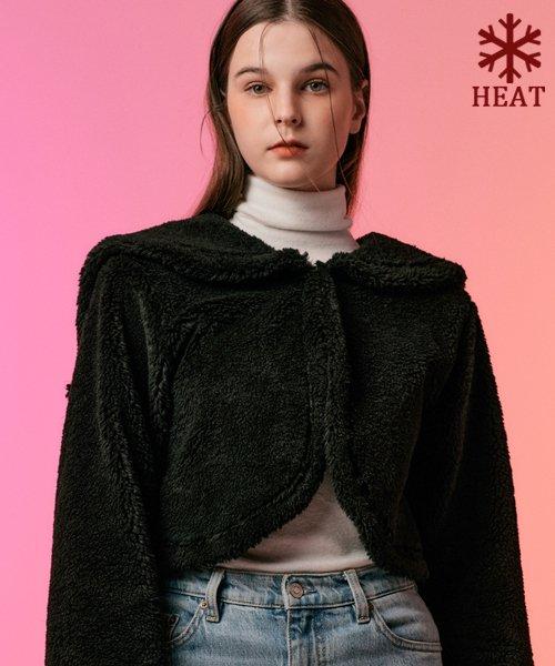 [퍼 ver.] WOMEN 세일러 가디건 자켓 [블랙] 겨울 스웨터 ver.