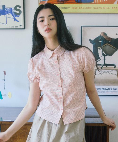 W COMO PUFF SHIRT [CORAL]
