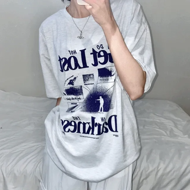 [unisex] 다크니스 오버핏 반팔티 (4color)