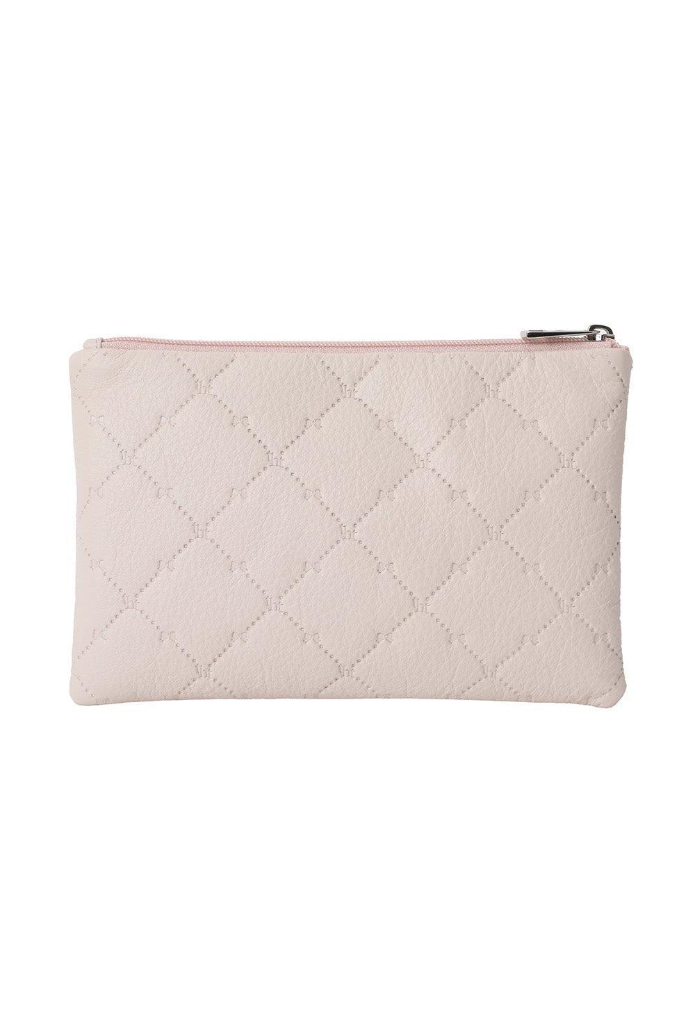 Pink compact pouch