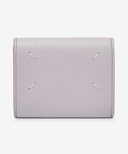 공용 스티치 스냅 버튼 지갑 - 위스테리아 / SA3VX0010P4806T5166