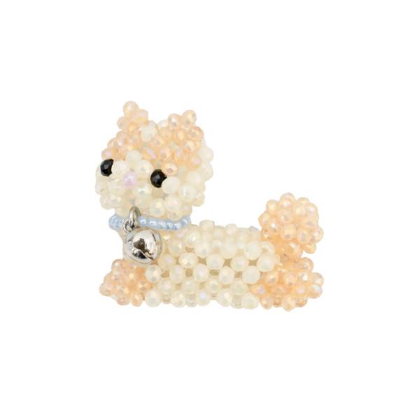 (Swingset) Spotted Cat Key Ring Cream