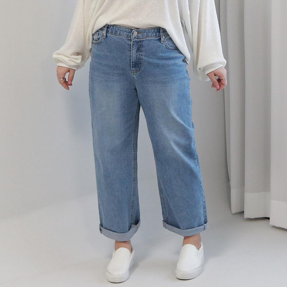 (봄청바지) 여유일자핏 슬림배기 청바지 66 77 88사이즈