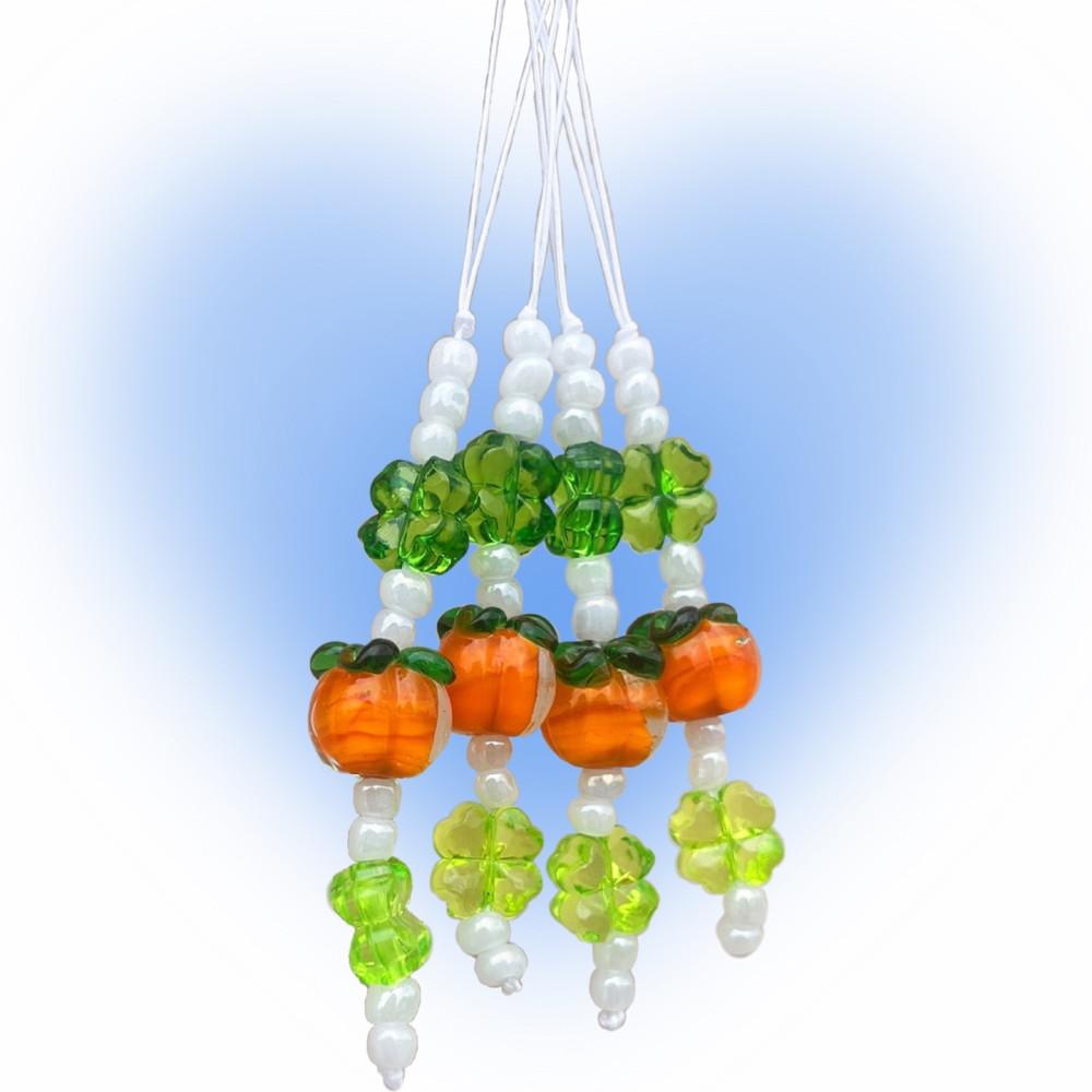 단감 클로버 비즈 키링