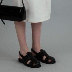 Puzzle sandals black
