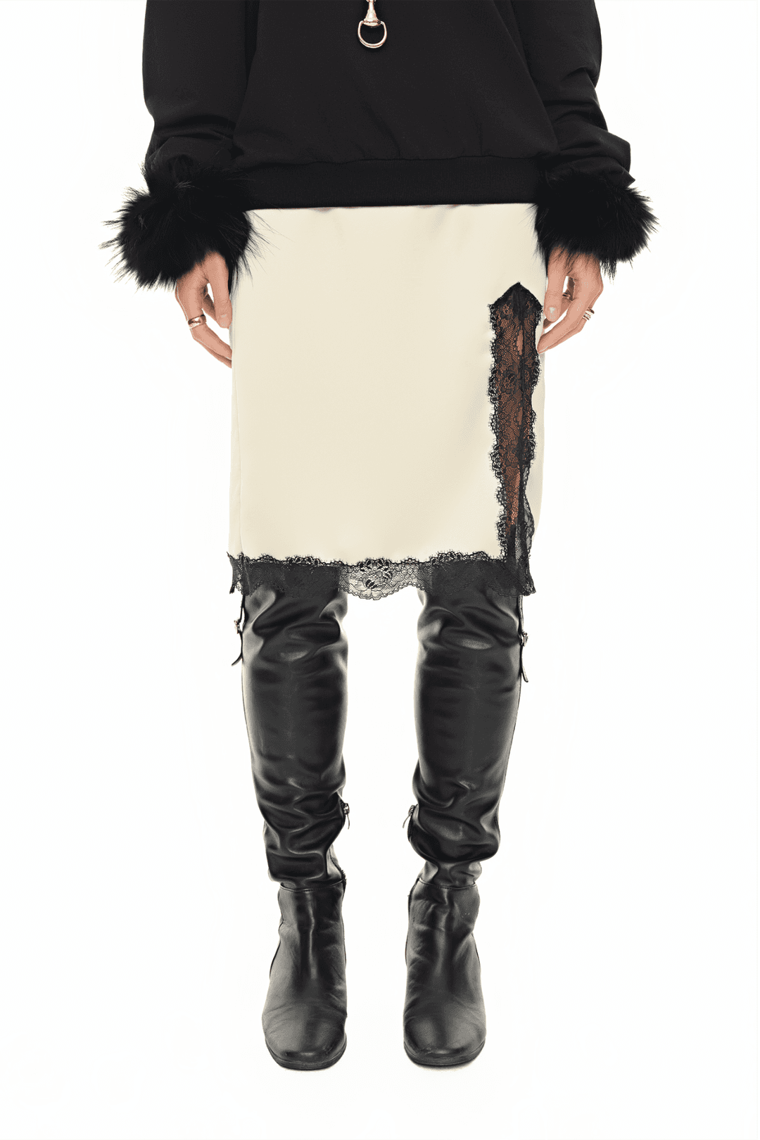 [11. 13 순차적 출고 예정] LACE MIDI SKIRT (LEMON)