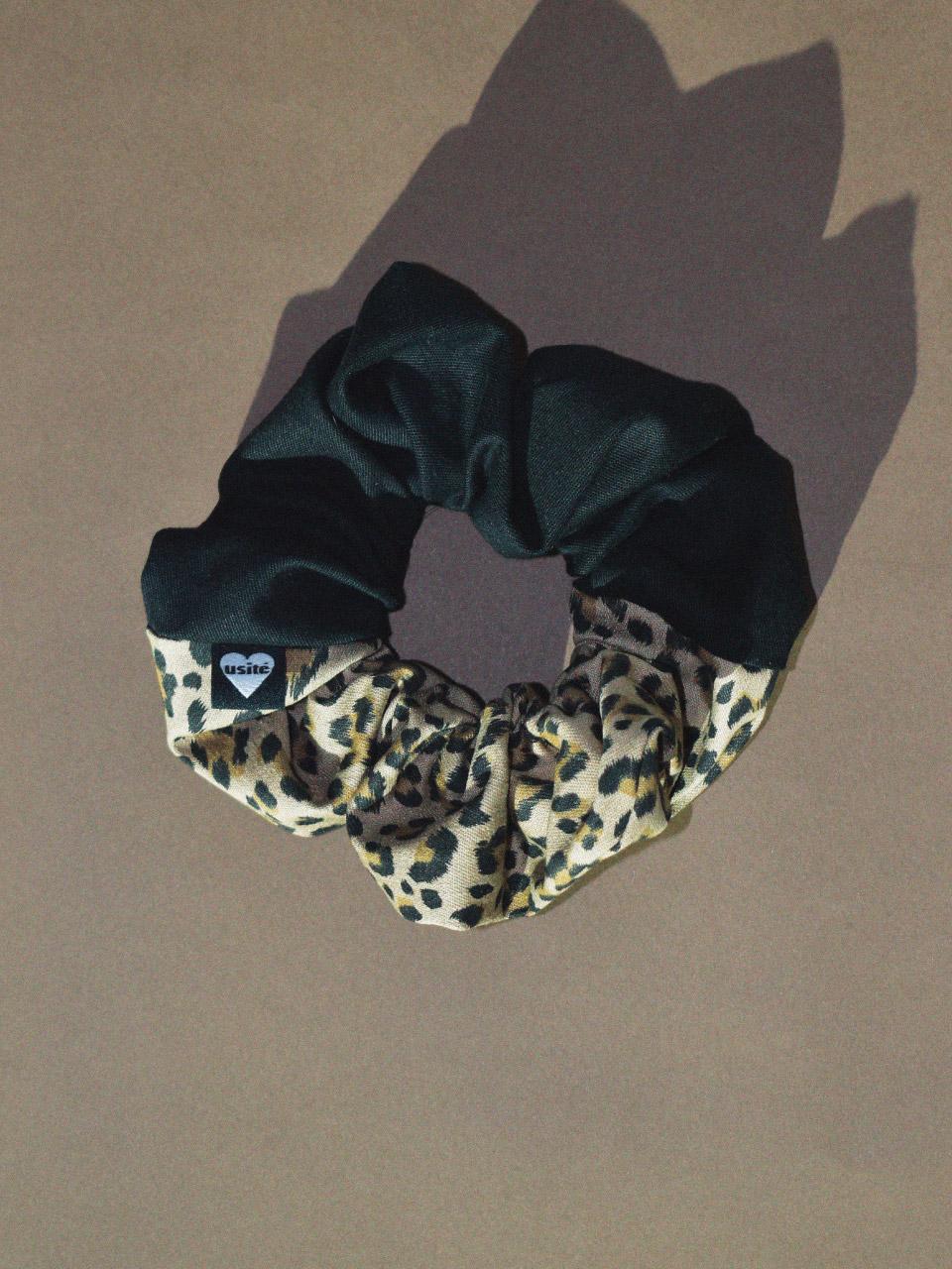 LEOPARD fifty-fifty SCRUNCHIE