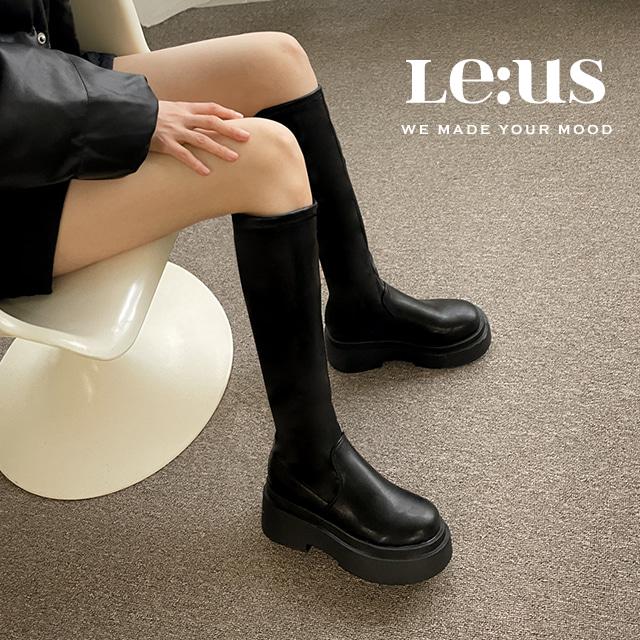 (당일발송) [MADE] 커스틴 스판 삭스 통굽 롱부츠&앵클부츠2TYPE (7cm/5cm) 졸업 파티