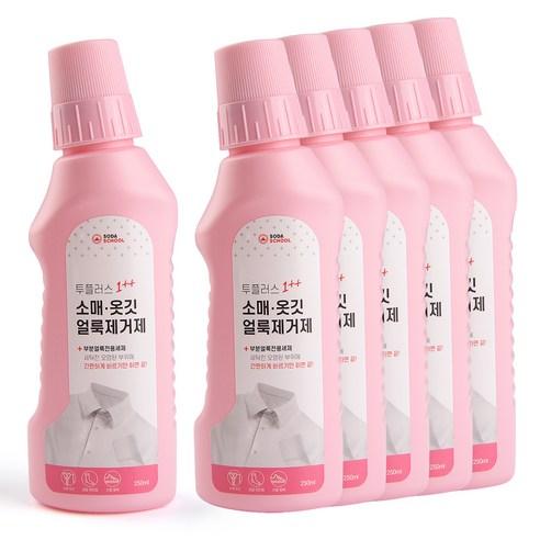 소다스쿨 투플러스 소매 옷깃 얼룩제거제, 250ml, 6개
