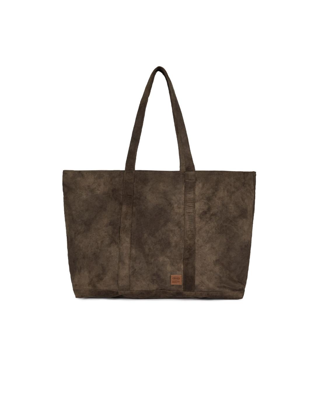[Mmlg] IN HOUSE SUEDE TOTE BAG (BROWN)