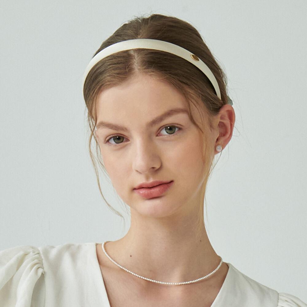 TL011 Oval Logo Glossy Hairband