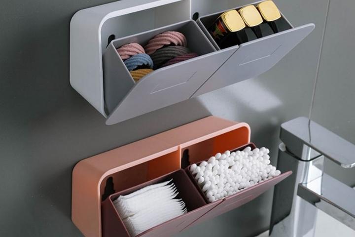 [10% 쿠폰] 면봉정리함 화장대 욕실 다용도 화장솜 정리함