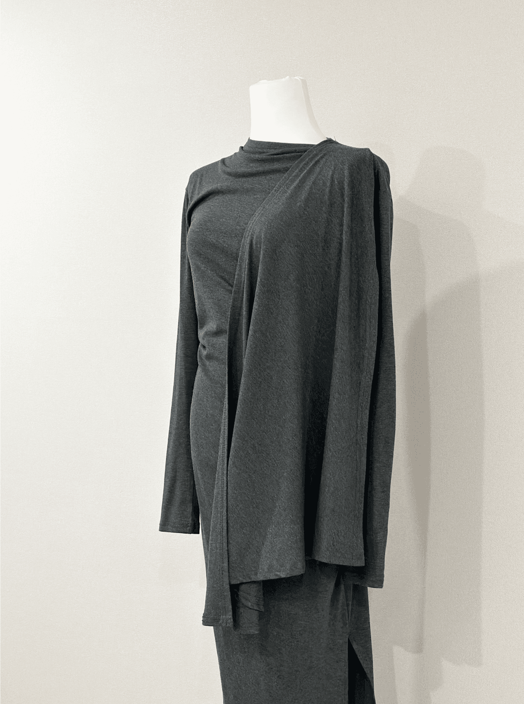 오를비 스카프 벨트 트임원피스