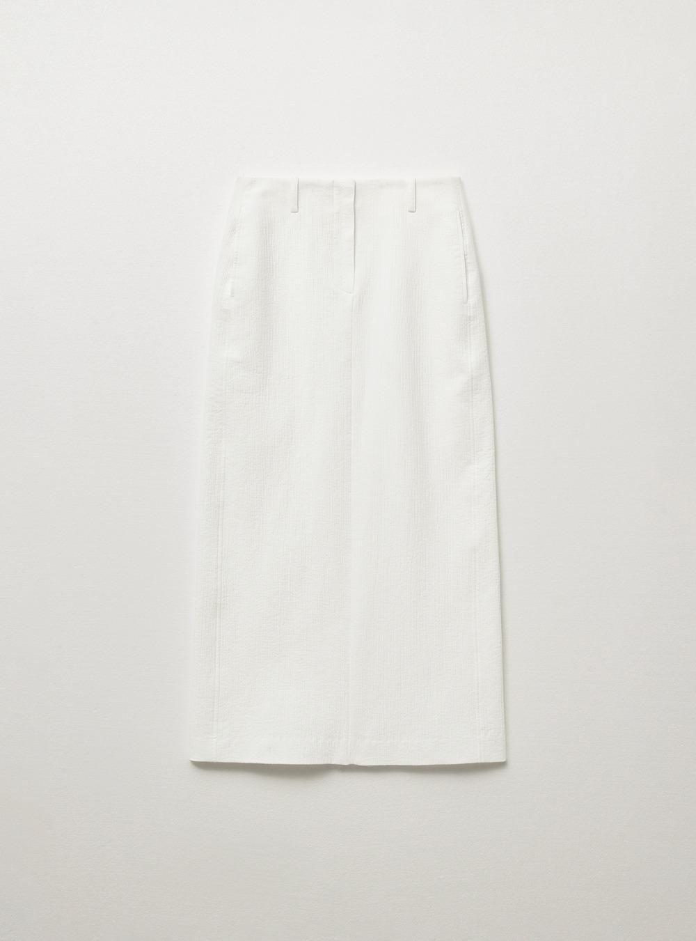 RIBBED COTTON SKIRT