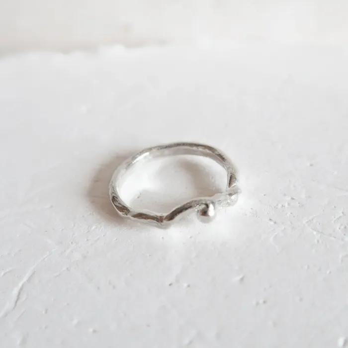 Dewy twig ring [silver/gold]