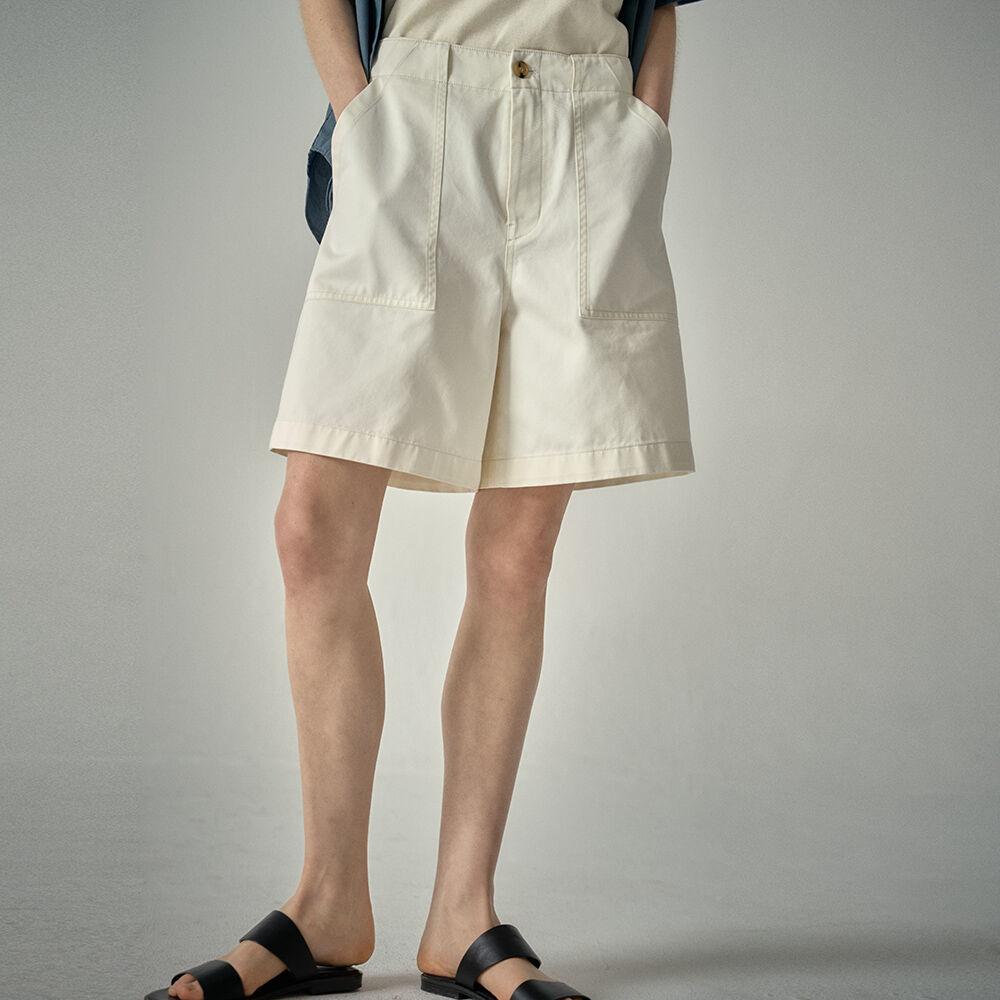 퍼티그 버뮤다 팬츠_ivory