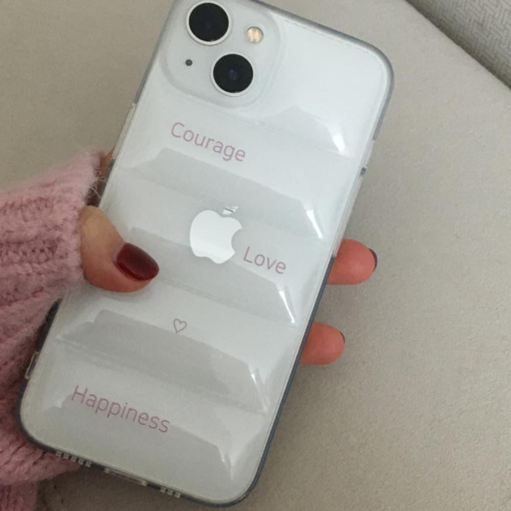 courage love happiness [패딩 케이스]