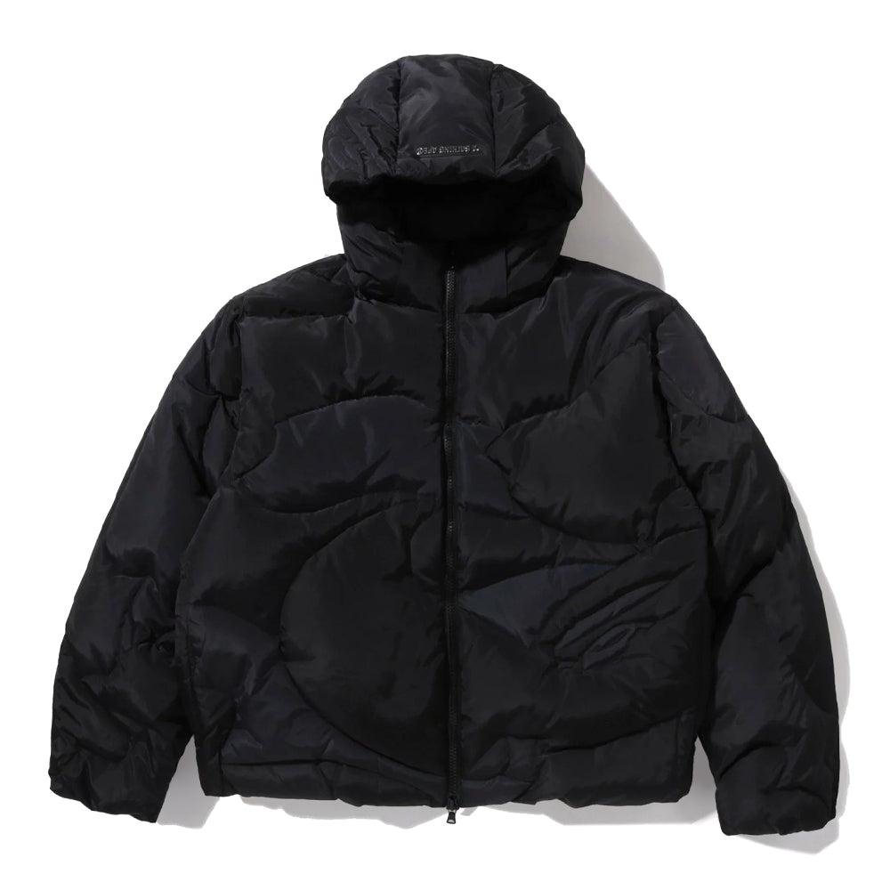 메가 컬러 카모 퀼티드 다운 자켓(M) BLACK