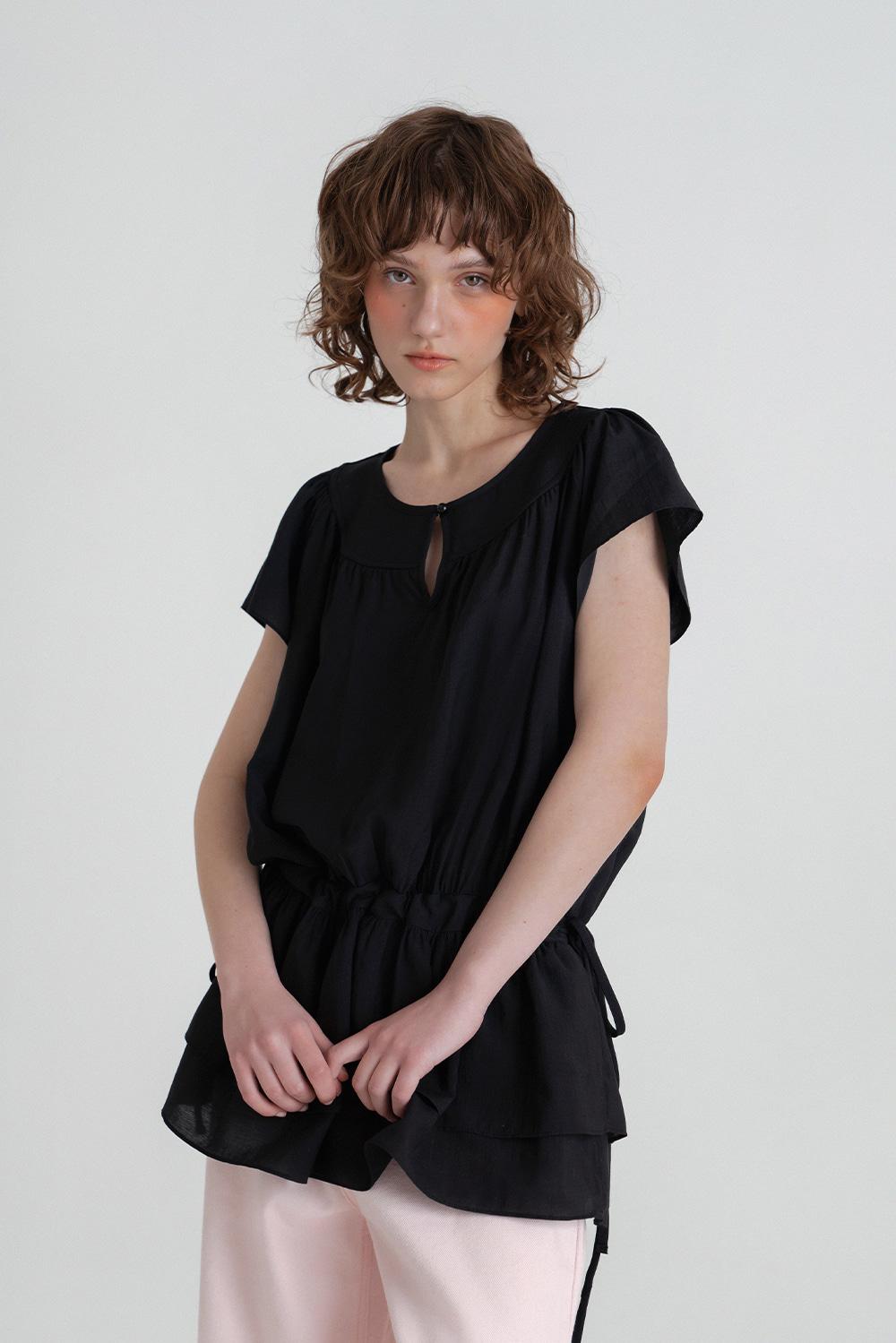 Sally string blouse_black