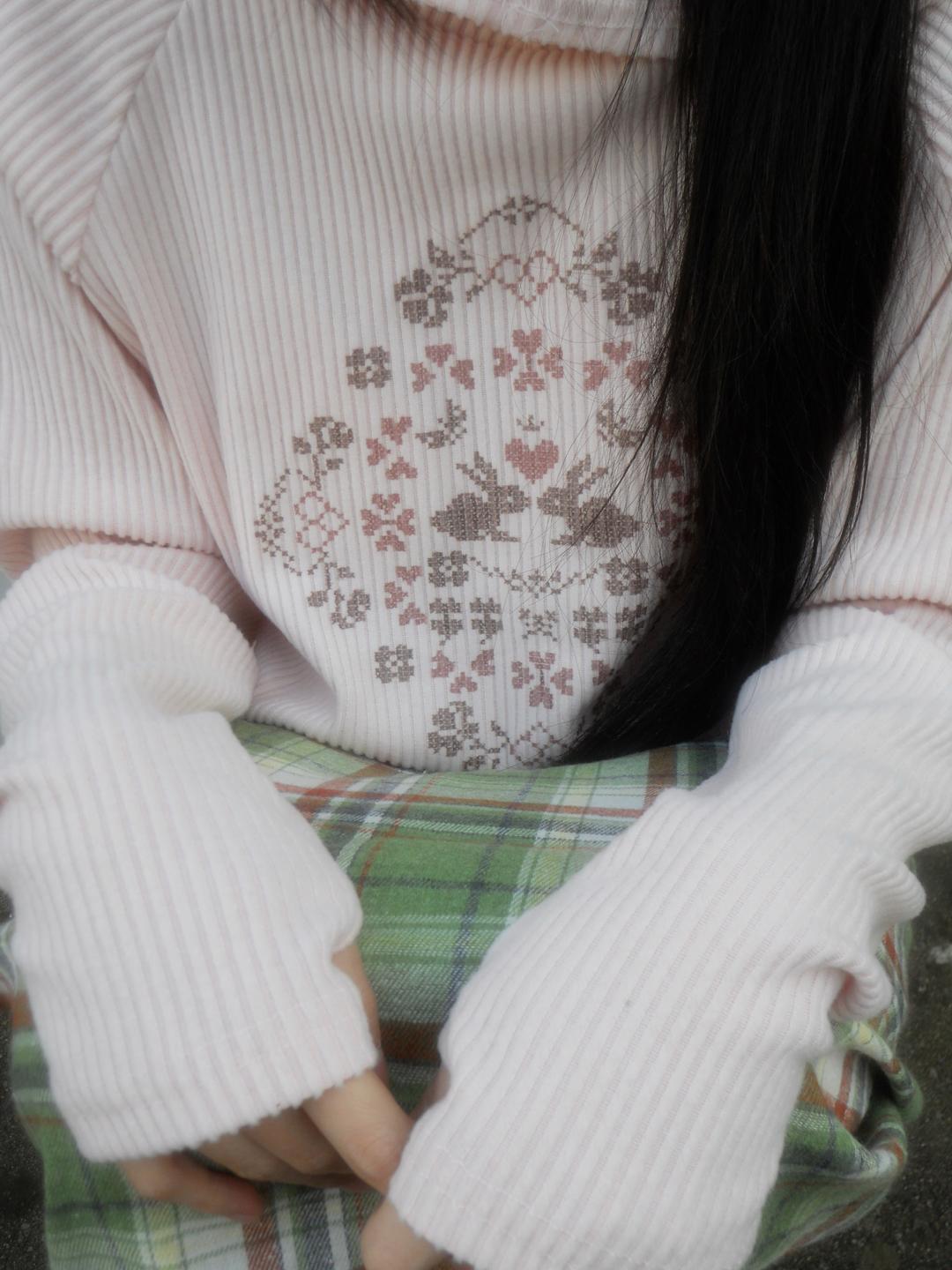 젤레나 rabbit hood tee