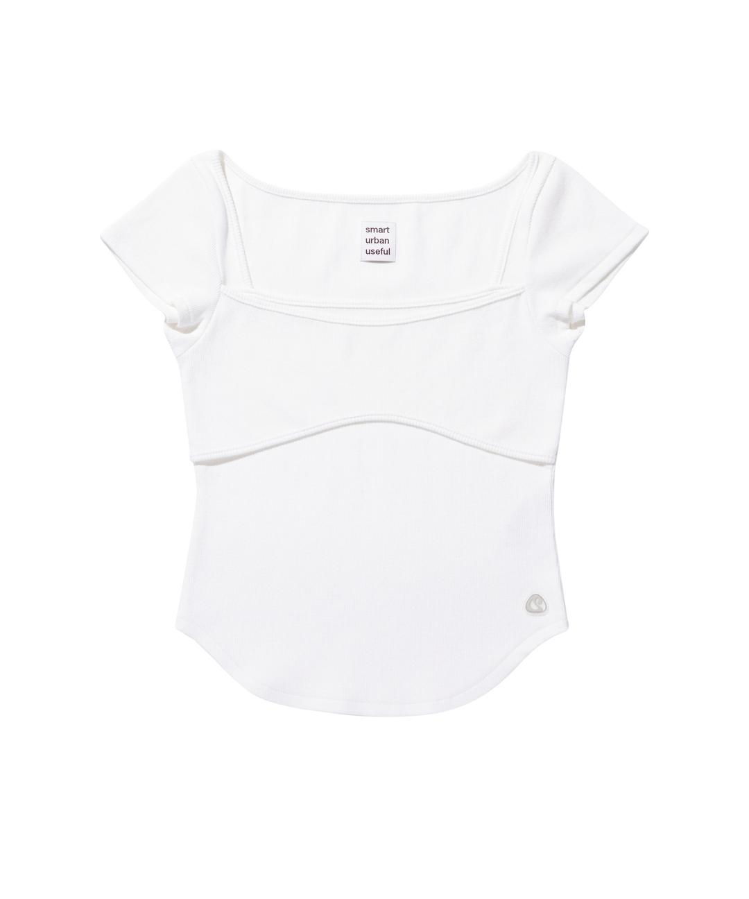 ROUND COVER T SHIRTS WHITE