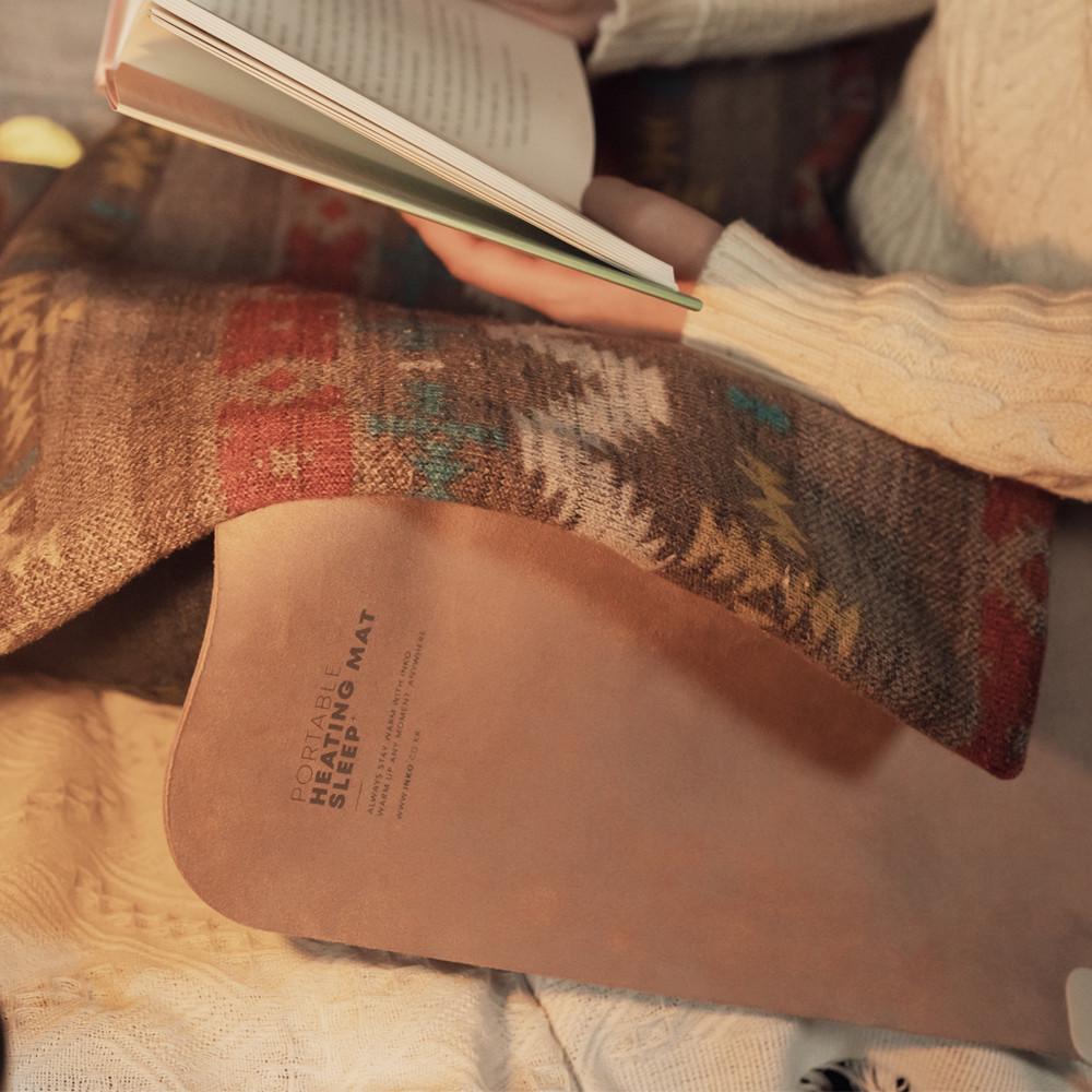 [캠핑SET] 잉코 스웨이드 양면발열 휴대용 전기 온열 매트 I-S700 외 4종