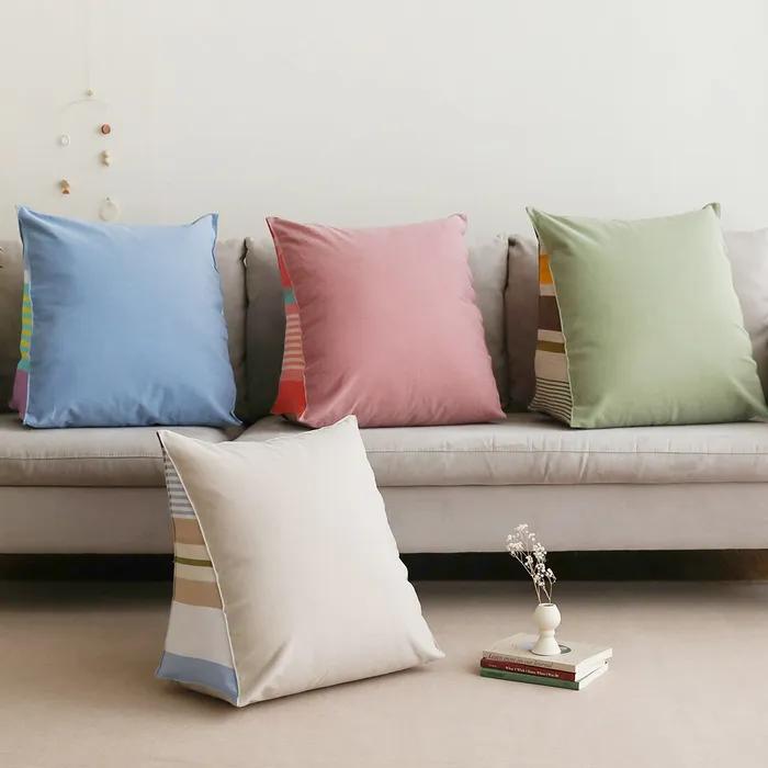 셔벗 삼각 등받이 쿠션 소형 (솜포함 / 9color)