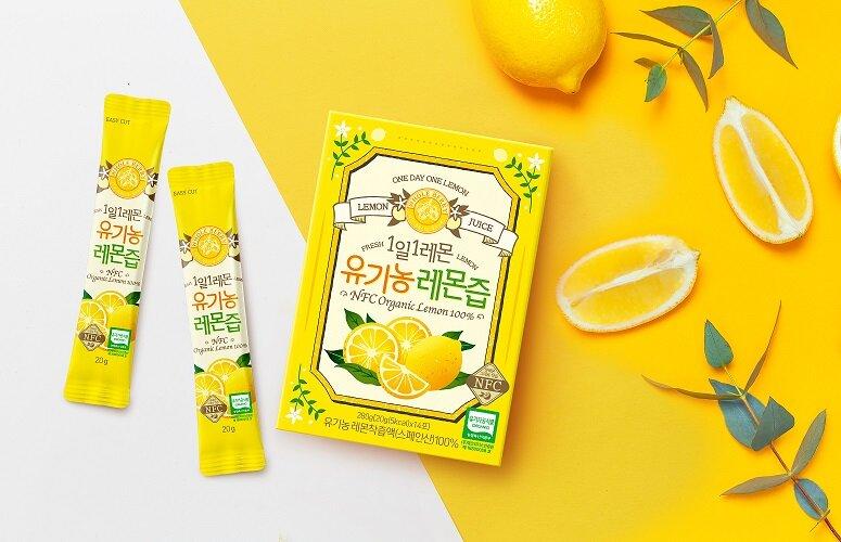 1일1레몬 리얼착즙 레몬즙 20g x 14포 x 2박스 (총 28포)