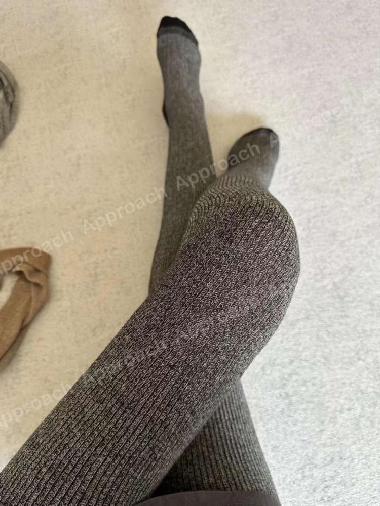 [어프로치] 니어 골지 울 스타킹  6color