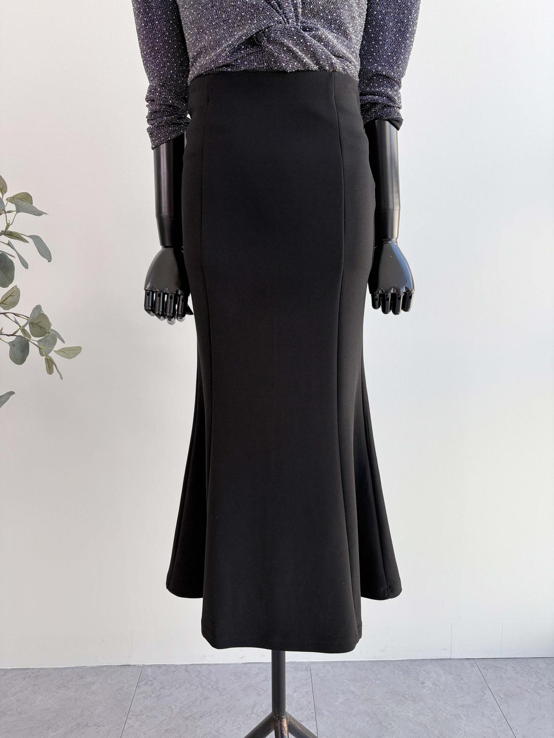 비바 [VIVA MADE] 히든밴딩 절개 스판 머메이드스커트 26S