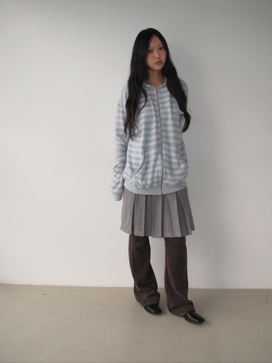 세이지블루 dry long hoodie