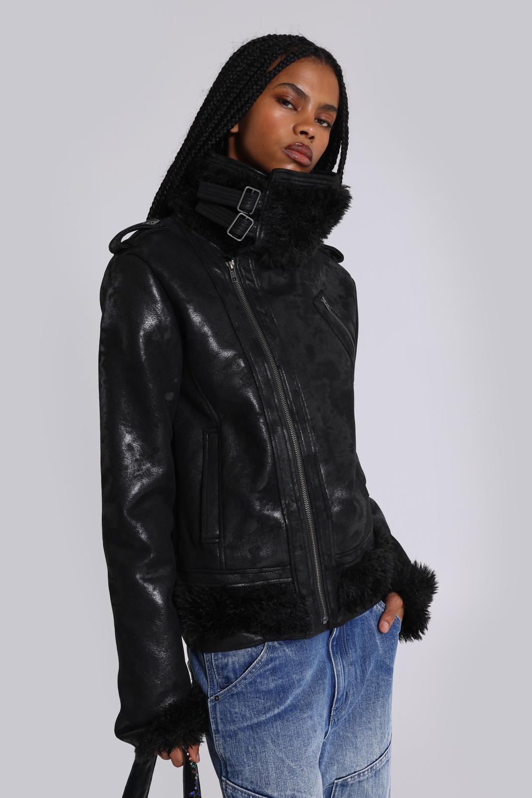 Spectre Shearling Jacket - XL / Black
