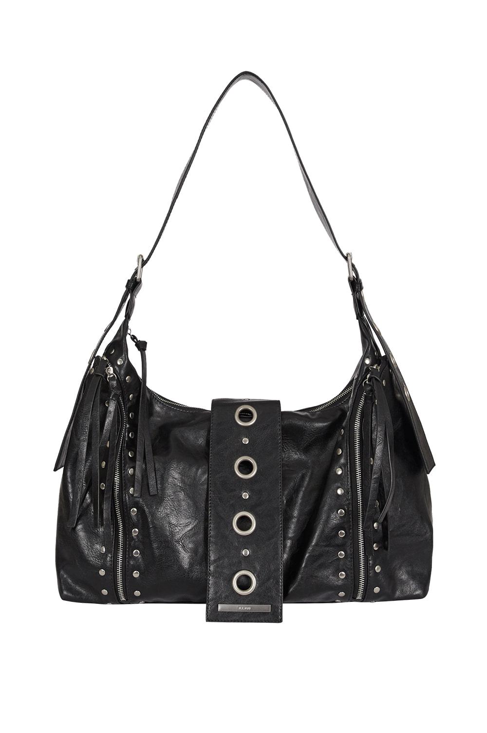 리프 아일렛 빅 숄더 백 블랙