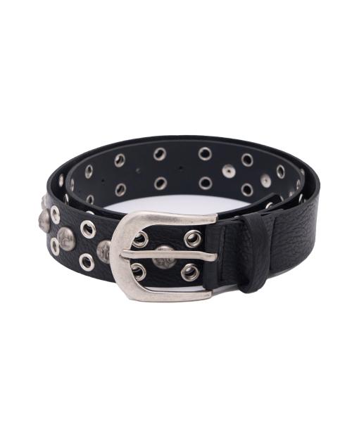 HEAVY ROCK STUD BELTS - BLACK