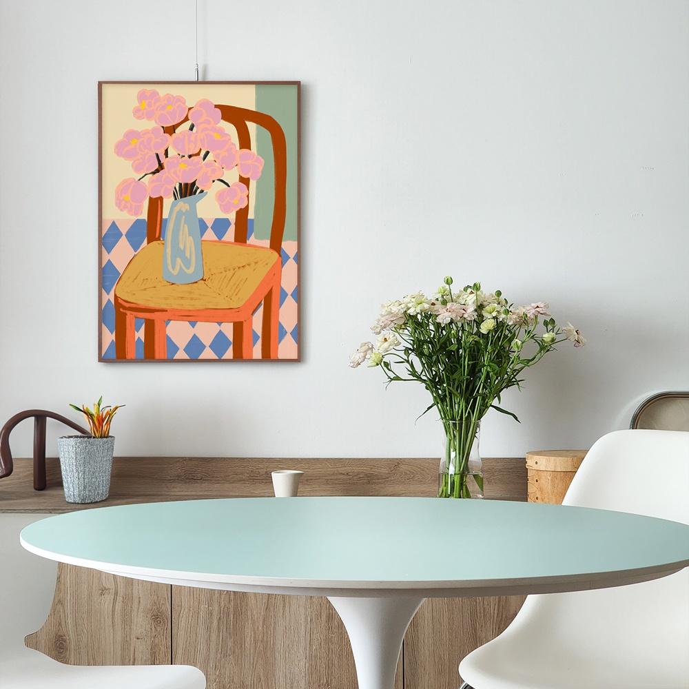 [29CM 단독] 산드라 폴리아코프 작가, FLOWERS ON A CHAIR 포스터