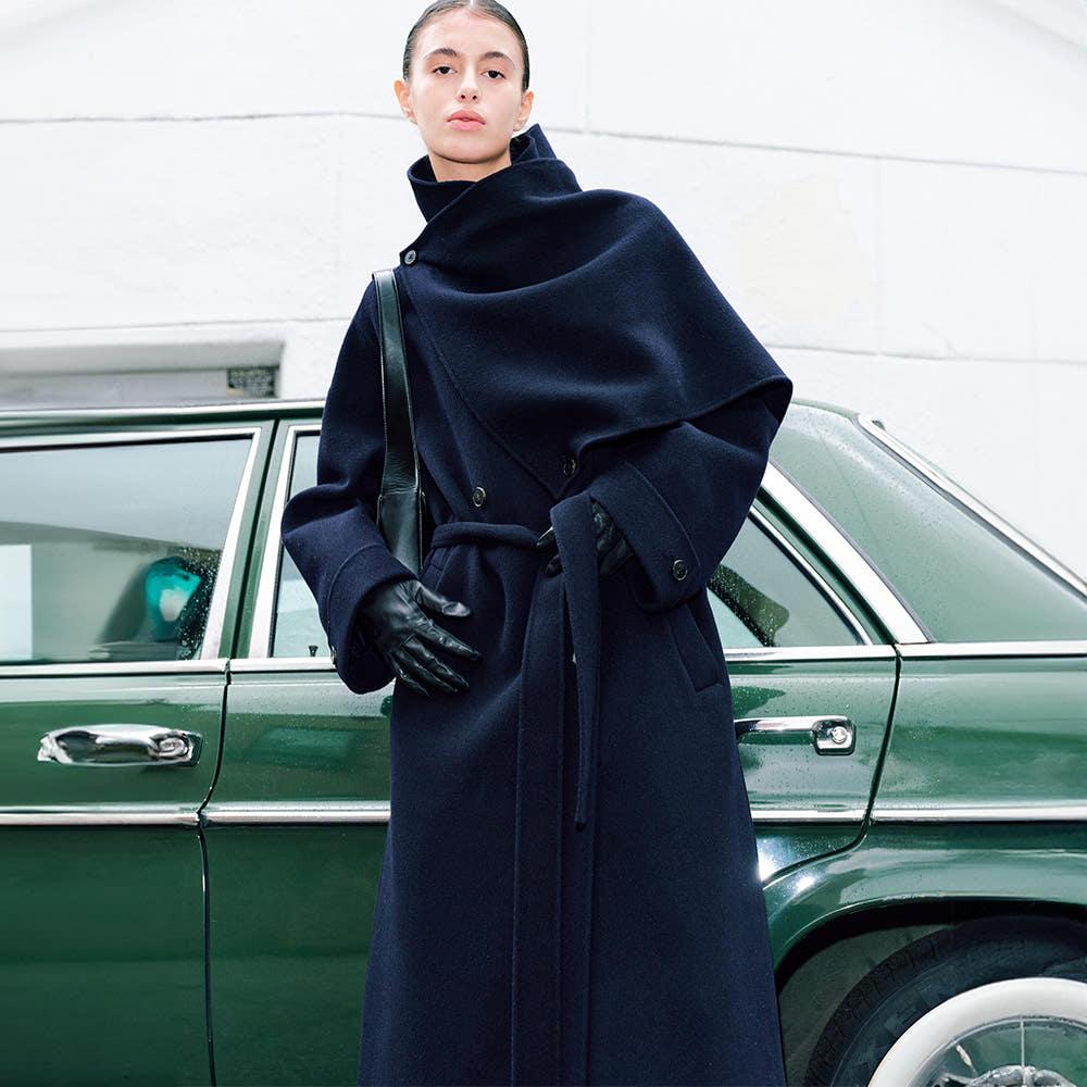 Belted Wool Muffler Coat SW4WH901-24
