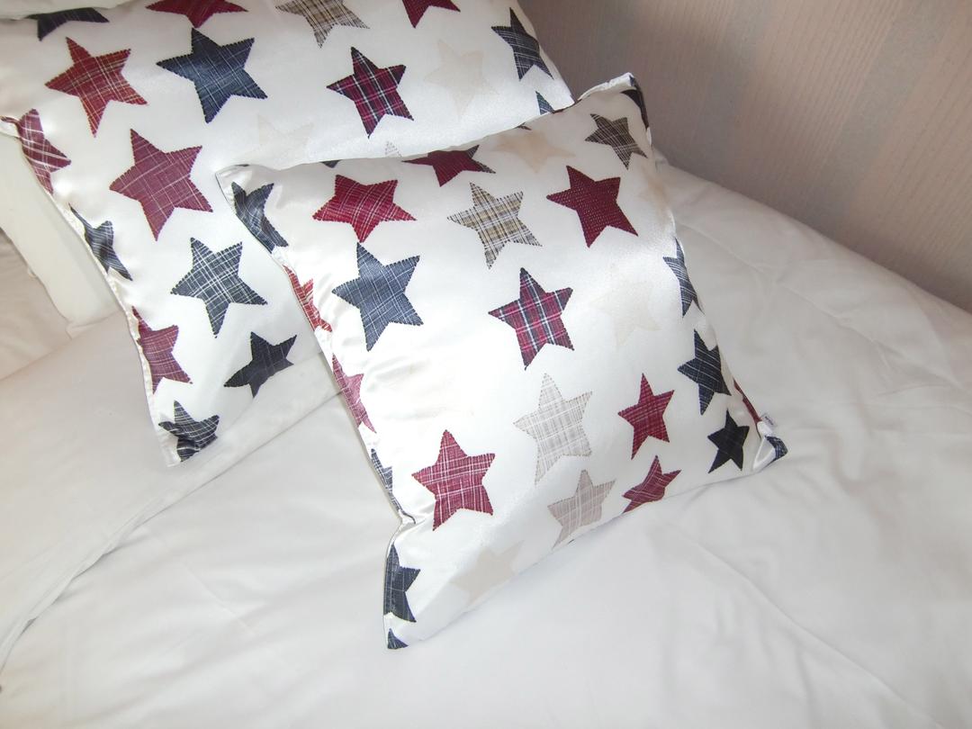 Patchwork Stars cushion cover