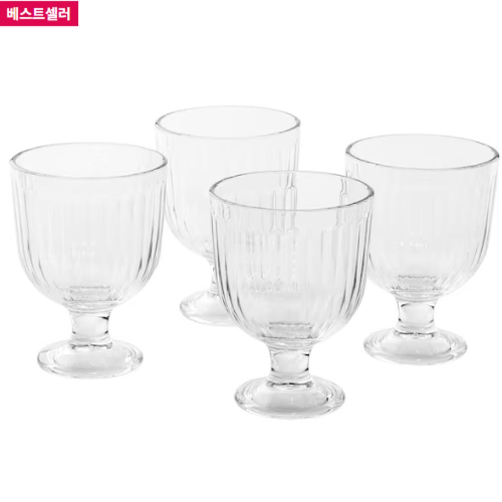 이케아 바르다겐 고블렛 유리 28cl 4개입 유리컵 칵테일잔 하이볼잔