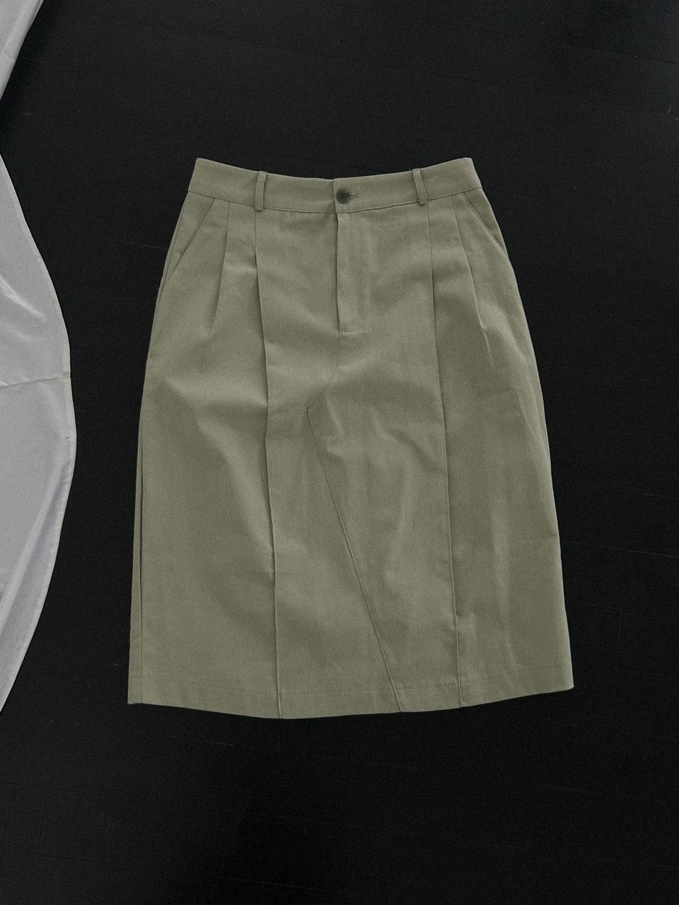 410 / MINT LINE MIDI SKIRT