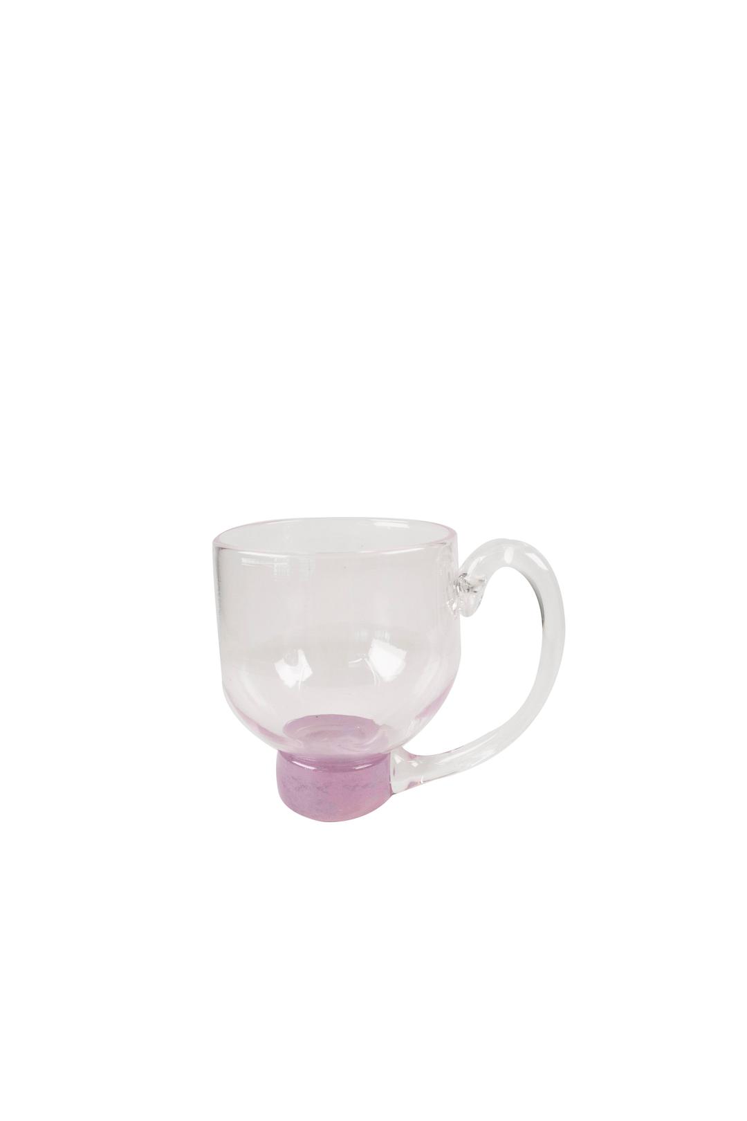 Glass Blown Man) Purple Point Cup