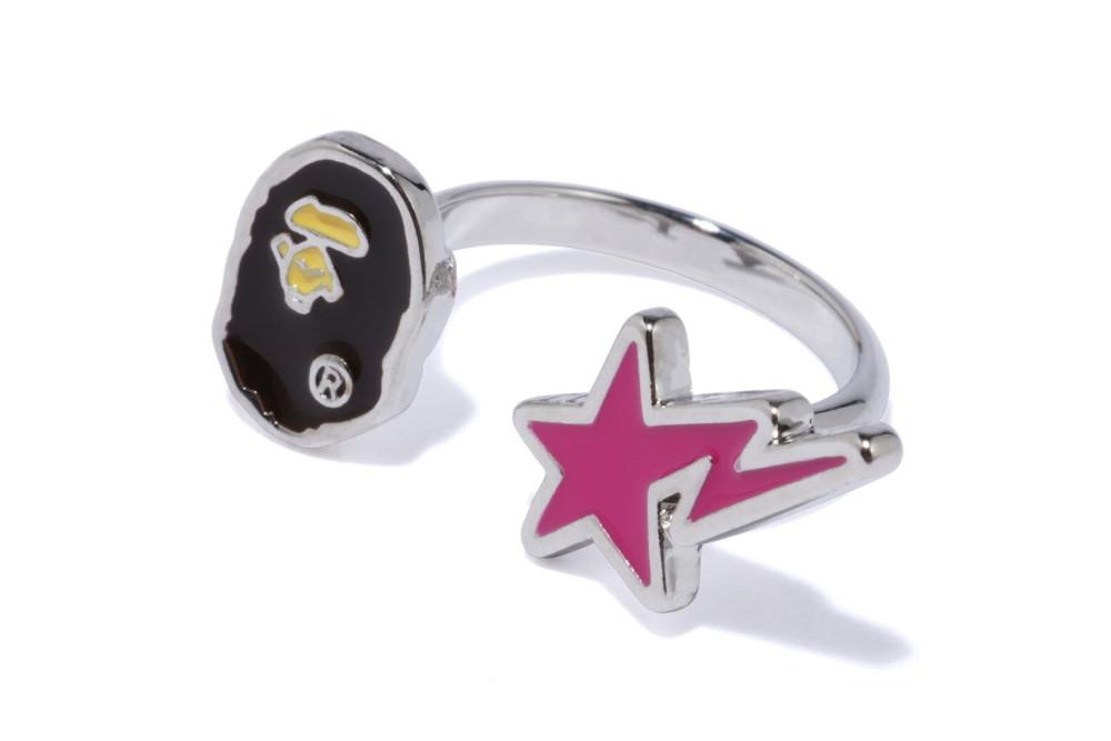 베이프 반지  BAPE APE HEAD AND STA RING